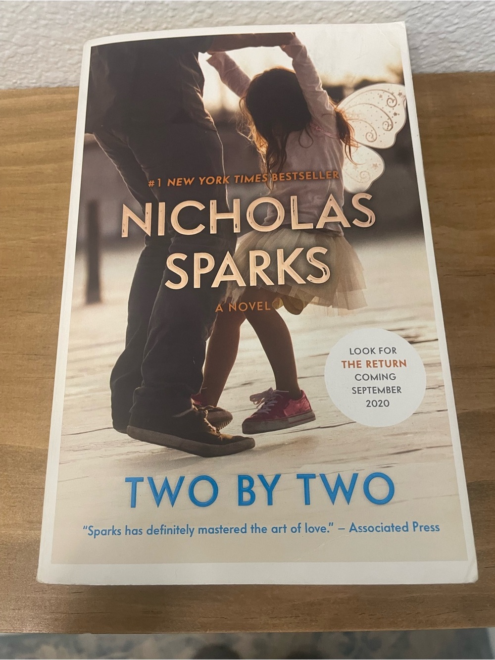 Nicholas Sparks "Two by Two" Paperback Novel - Blue & Pink Accents